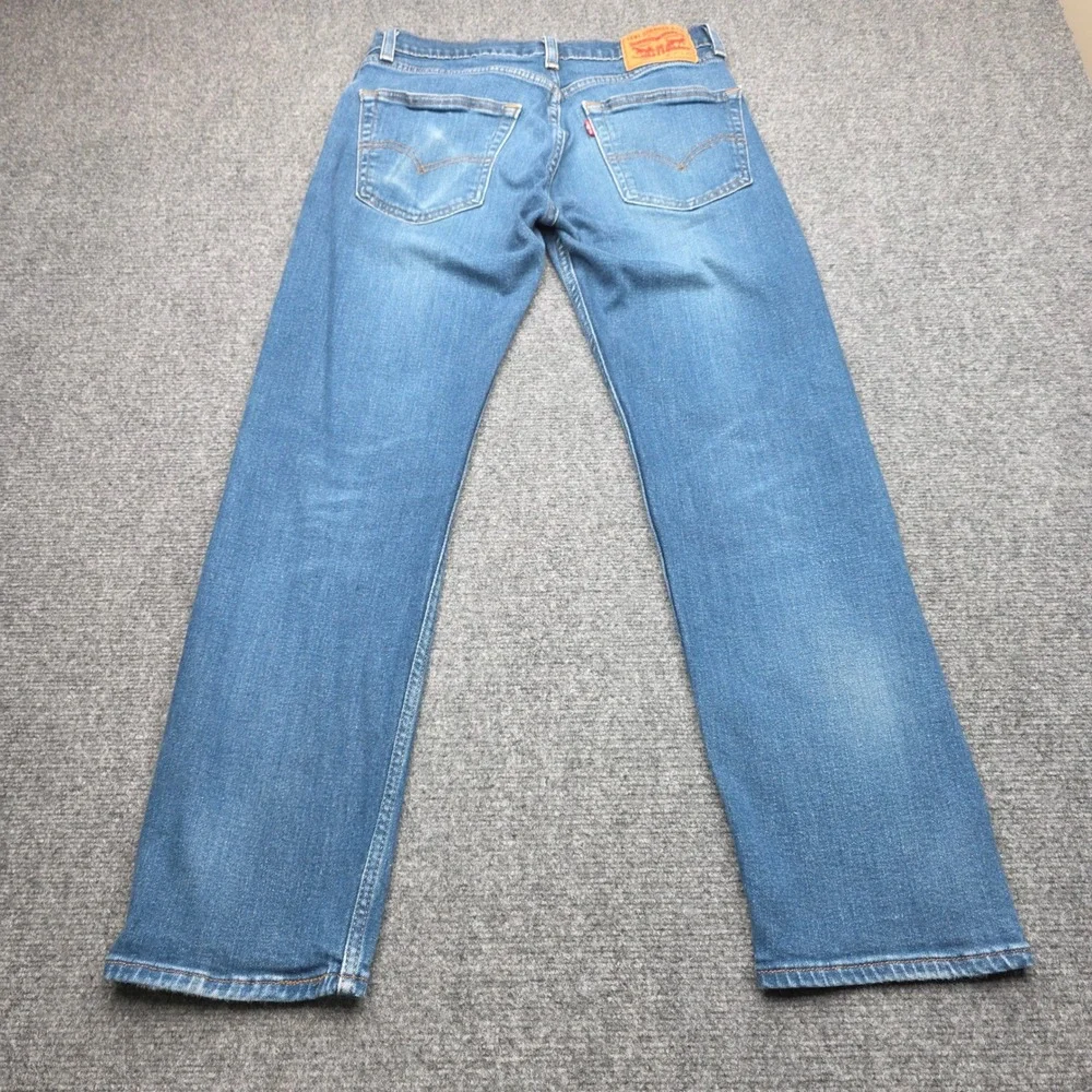 Levi's 505 Regular Fit Jeans Mens 30x30 Blue Stretch Straight Leg Denim Levi
